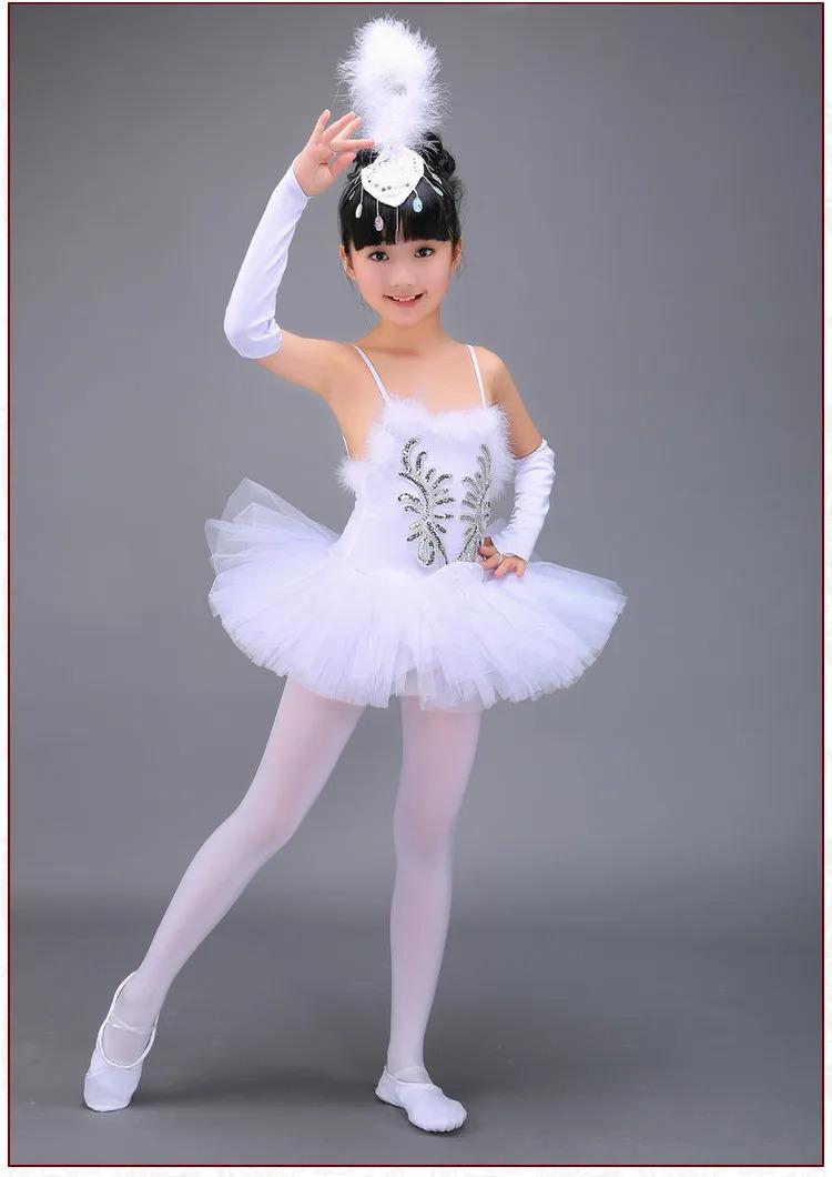 Product Introduction of Professional White Girls Swan Lake Ballet Dresses Ballerina Dancing Costumes For Kids Dance Dress Performance Tutu Dancewear 33