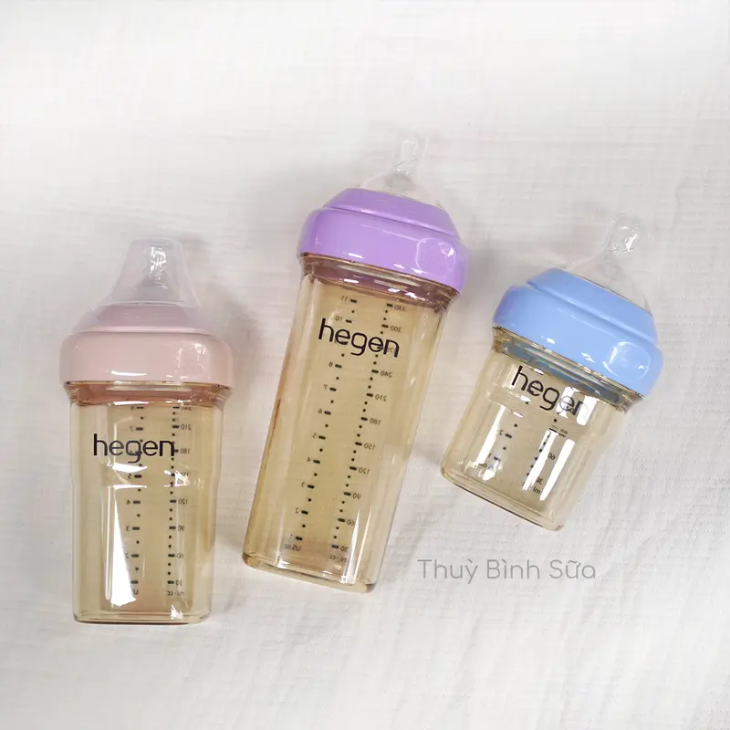Bình Hegen Rồng Vàng/cổ Hồng/ Tím/ Xanh dương 150ml/240ml/330ml Chính Hãng 2
