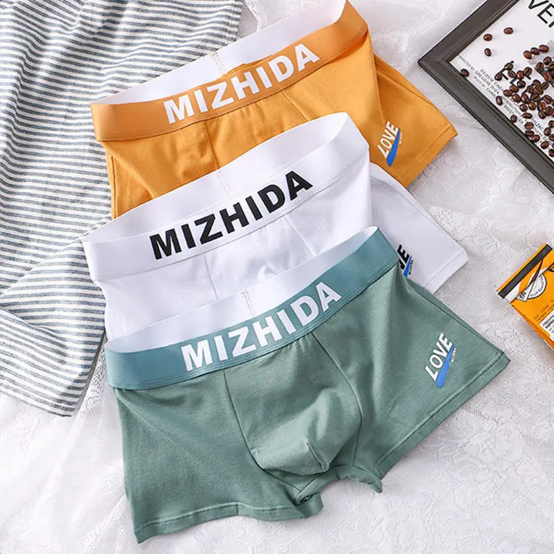 Boxer Đùi Nam, Đồ Lót Cotton, Thoáng Khí, Thích Hợp Cho Học Sinh Trẻ 8