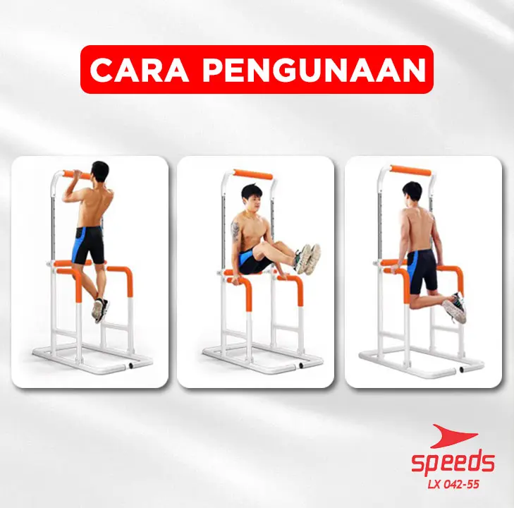 SPEEDS Chin Up Hanging Bar Pull Up Bar Alat Olahraga Fitness Gym Rumah Home Gym Iron Gym 042-55 5