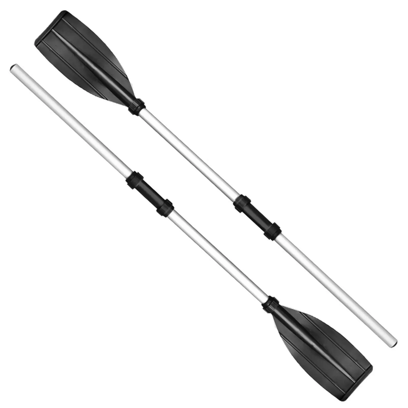 Aluminum Alloy Detachable Inflatable Canoe Paddle, 2 Counts Adjustable Length Double Head Use Easy To Carry Thickened Inflatable Paddle