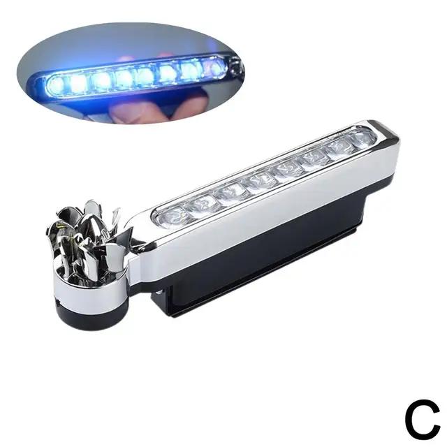 1-2pcs LED Wind Powered Car Daytime Running Light Auto Decorative Lamp with Rotating Fan No Need External Power Supply DRL Bulb 7