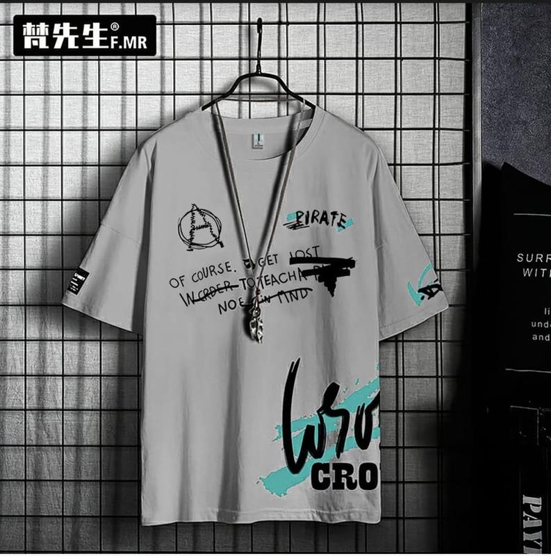 KIYOWO-Baju Kaos Distro Pirate Lengan Pendek Kasual Printing Original Baju Casual Combed Fit 4