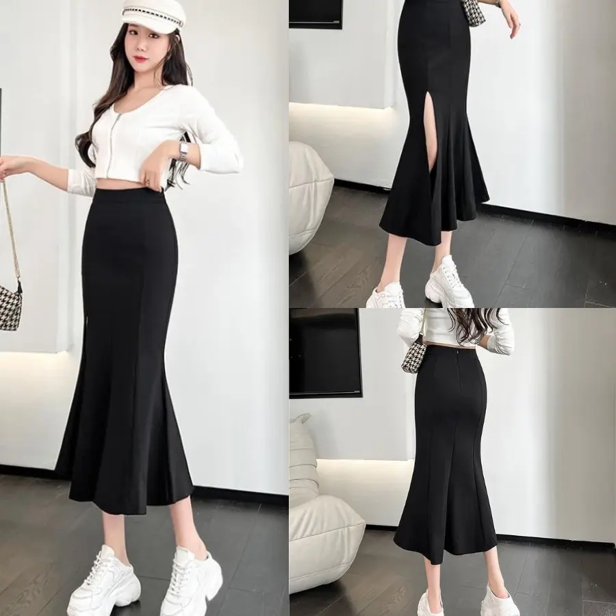 Chân váy đuôi cá  Tiểu Hạ, dáng ôm xòe phía dưới, tôn dáng, mặc nên cực xinh, vải dày dặn có co giãn