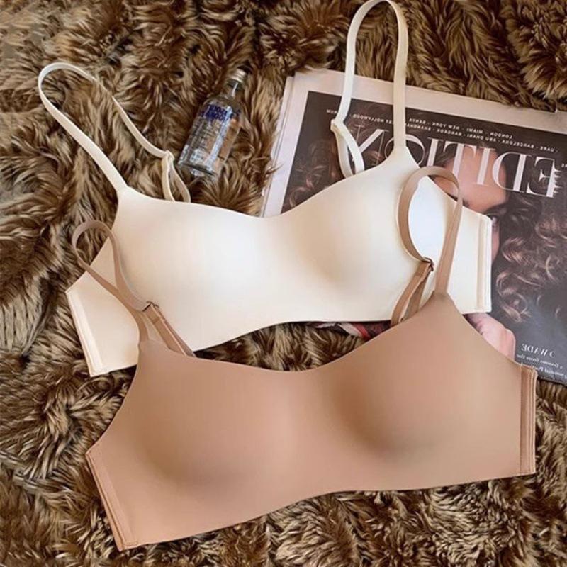 No wire bra Seamless bra Single layer thin bra No wire No padding 3