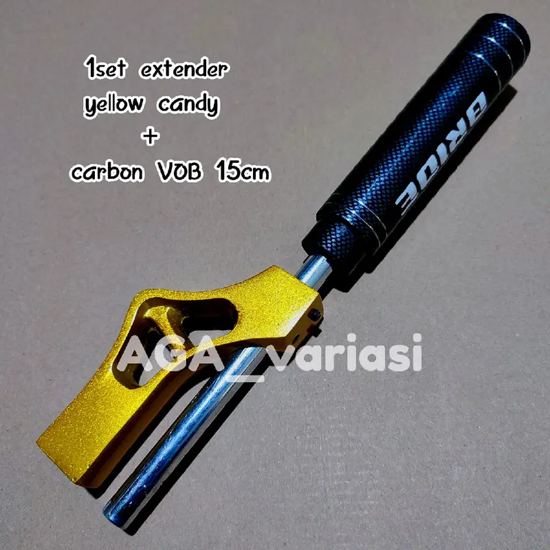 shift knop perseneling variasi mobil universal EXTENDER TUAS CARBON 15CM Baut 4