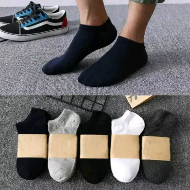 Kaos kaki pendek semata kaki polos / ankle sock Pria Wanita Dewasa 0