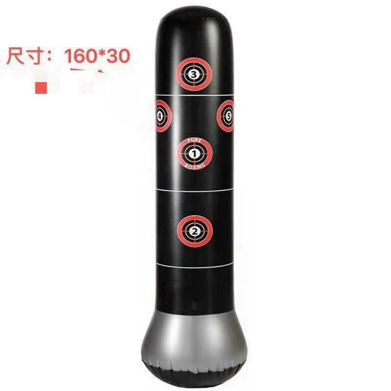 (  tặng kèm theo bơm ) Bao trụ đấm bốc chân bạc tự cân bằng cao 1m6 kèm bơm Đồng - Cao Su trụ  đấm trụ  đấm boxing phản xạ