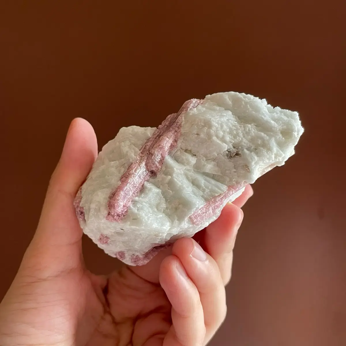 Pink tourmaline crystals M1