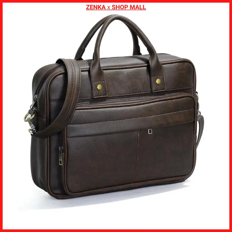 Cặp da công sở cao cấp, túi đựng laptop Zenka rất thanh lịch sang trọng_ZKC15 Bag Nam