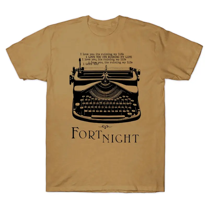 Kaos T shirt musik pop taylor swift fortnight typewriter the tortured poets department 0