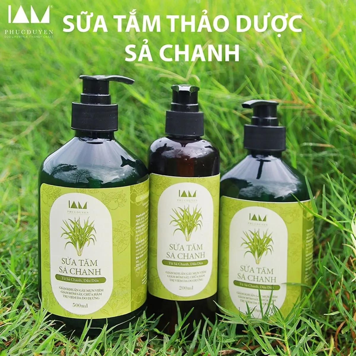 Sữa tắm thảo dượċ sả chanh ngăn mùi cơ thể, ngăn mụn lưng 500 ML