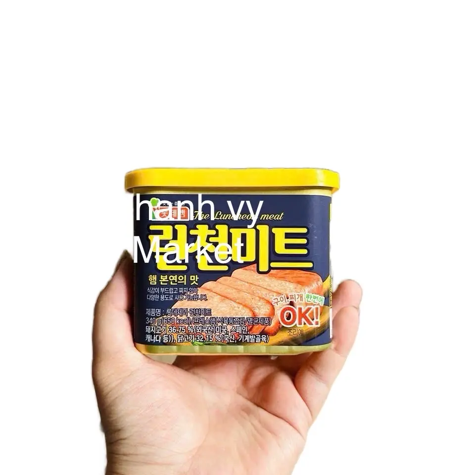 Thịt Hộp Pate Hàn Quốc 340 gram Ăn Vặt