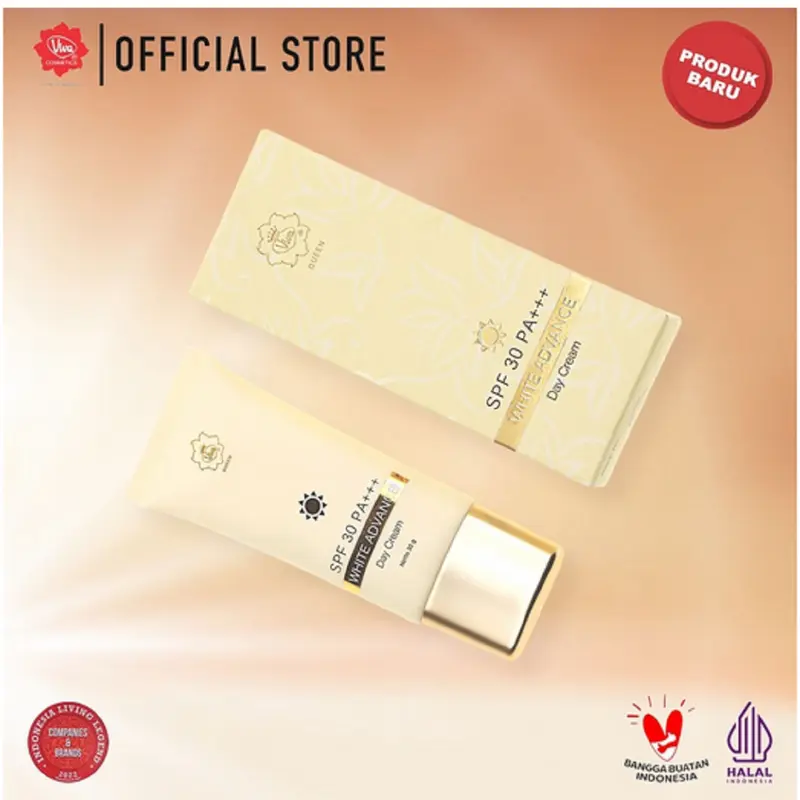Viva Queen White Advance Day SUNSCREEN Cream SPF 30 PA+++ with NIACINAMIDE, UV A & B & BLUE LIGHT PROTECTION 1