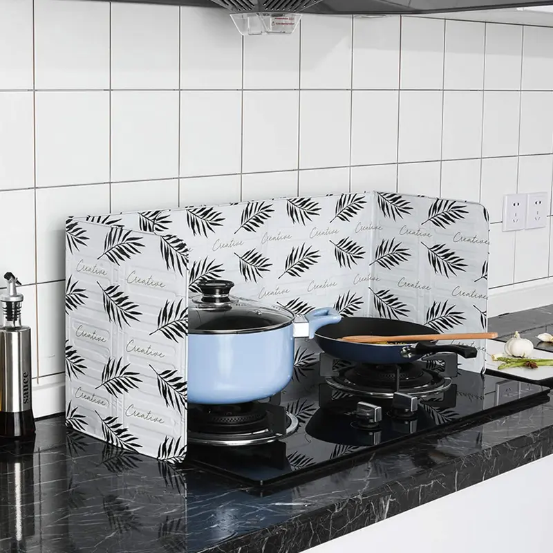 Đĩa Giấy Bạc Bếp, Dụng Cụ Nhà Bếp, Ngăn Chặn Dầu Bắn, Nấu Ăn, Vách Ngăn Nóng, Dụng Cụ Chuyên Nghiệp 4