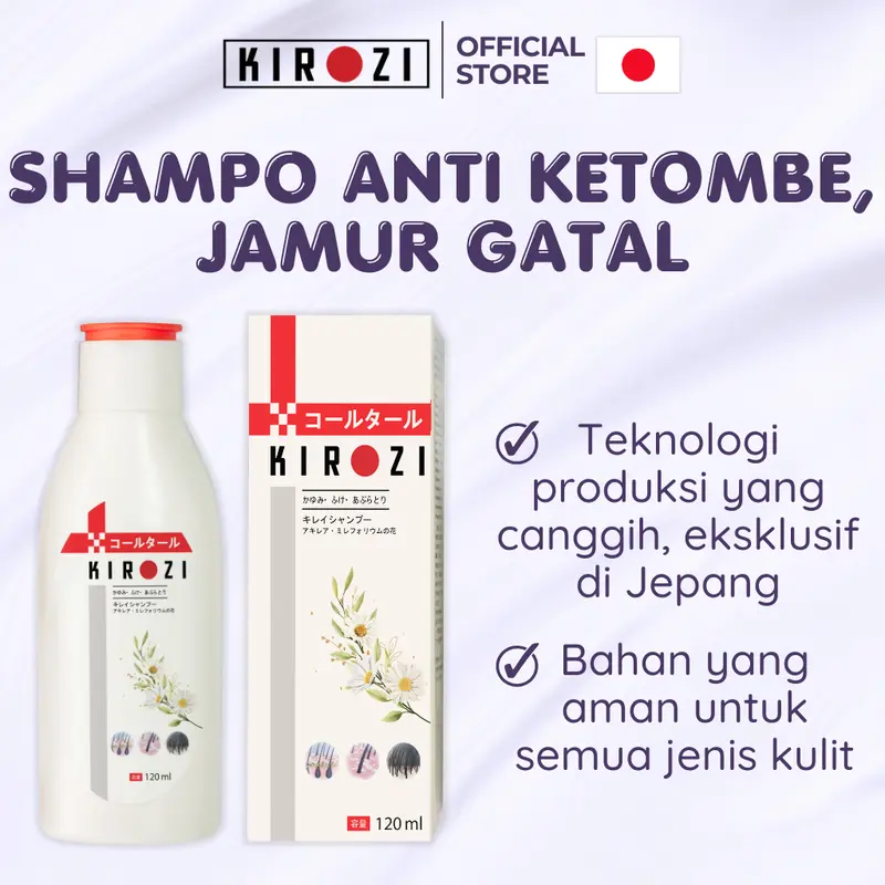 BELI 3 Shampoo anti ketombe, jamur KIROZI Japan, membersihkan ketombe, mencegah ketombe dan jamur datang kembali 1