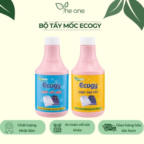 BỘ TẨY MỐC siêu sạch Ecogy tẩy sạch mốc thâm kim vết két mồ hôi vết dầu mỡ vết máu trên cả quần áo trắng và áo màu