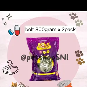 PAKET 2PACK X BOLT 800GRAM MAKANAN KUCING