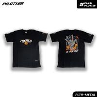 Gambar KAOS PILOTTER METAL HITAM ORIGINAL - PLTR-484 - XL dari PILOTTER GANK Kab. Pasuruan 1 Tokopedia