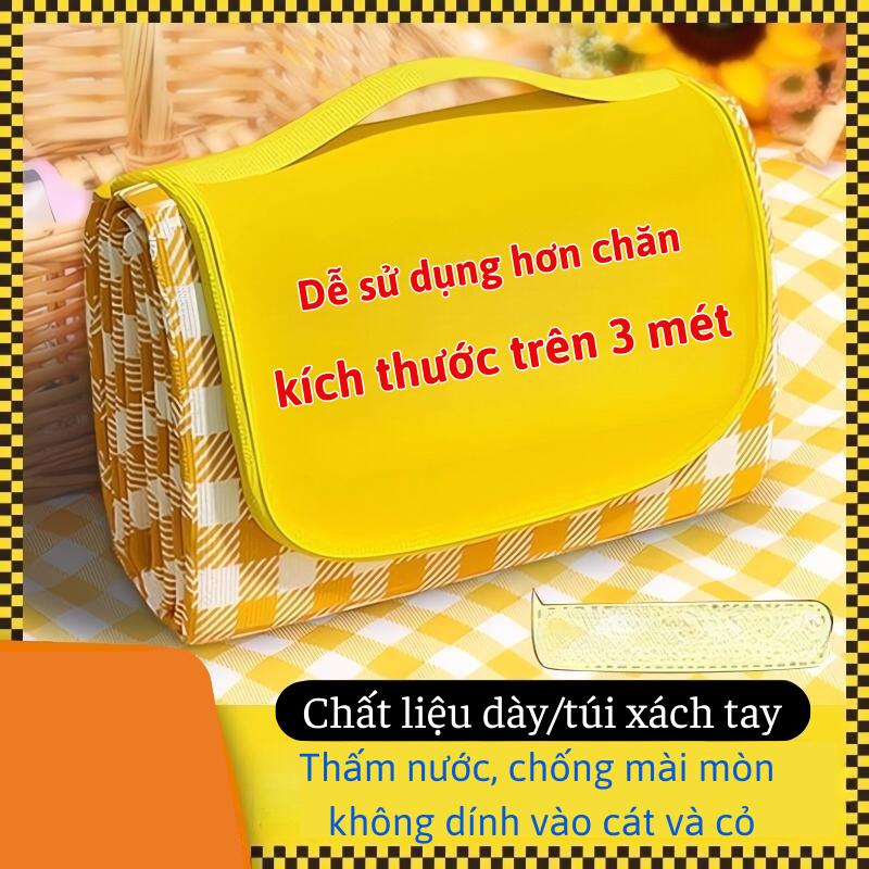 Thảm Picnic Dã Ngoại: Chất Liệu Vải Chống Thấm, Bạt Trải Cắm Trại Đi Phượt, Phụ Kiện Chụp Ảnh Gấp Gọn Tiện Lợi