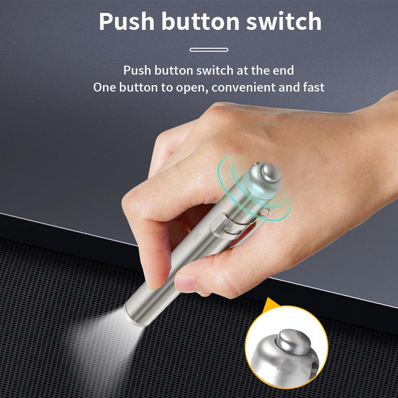 Product Introduction of Strong light flashlight super bright and  long life detection pupil mouth special medical pen light 15