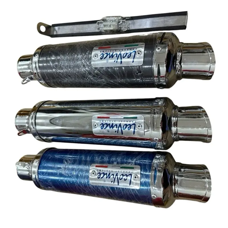 ống hơi Leovince trắng,đen,xanh,vàng, đỏ cổ 304