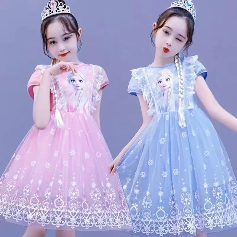 Váy Lolita Công Chúa Elsa, Dành Cho Bé Gái, Tay Áo Dài, Cổ Tròn, Váy Phồng Lưới, Thích Hợp Cho Mùa Xuân Và Mùa Thu 1