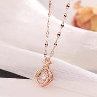 Gambar Dilapisi emas 18 karat Kalung Liontin Baja Titanium Wanita, tahan warna, desain elegan, perhiasan dari Garden of DreamsS5 Kota Administrasi Jakarta Barat 5 Tokopedia