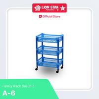 Gambar LION STAR Plastik Rak Susun Serbaguna 3 Tingkat Family Rack 3 Stacks A-6 dari Lion Star Indonesia Kab. Tangerang 1 Tokopedia