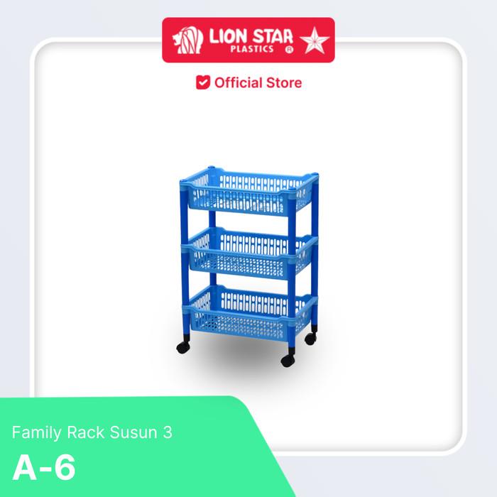Gambar LION STAR Plastik Rak Susun Serbaguna 3 Tingkat Family Rack 3 Stacks A-6 dari Lion Star Indonesia Kab. Tangerang Tokopedia