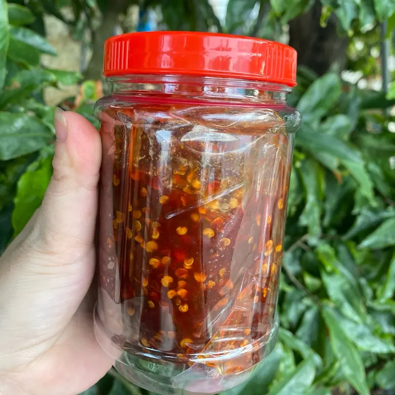Tương ớt rim ngọt ngọt cay the hiệu Bếp Nhà Làm hủ 500gr 3