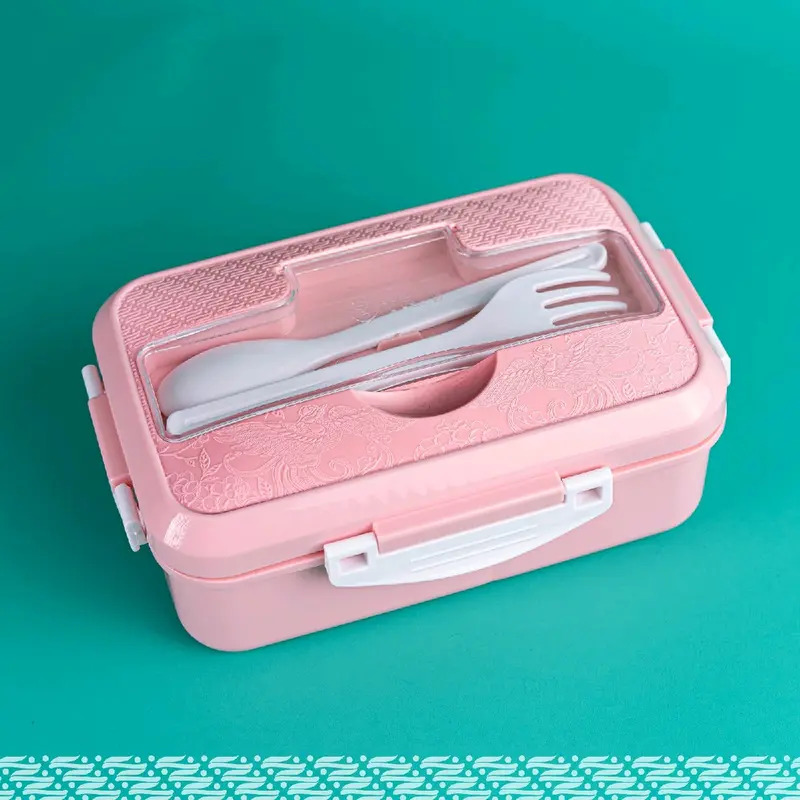Kotak Makan Lunch Box / Kotak Bekal Anak / Kotak Makan + Sendok Garpu 3