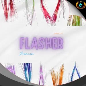 Indostar Surabaya Bulu Rumbai Warna warni  Flasher Premium Assist Hook MBEROT Sabiki Kotrekan Murah Meriah Umpan Ikan Pancing