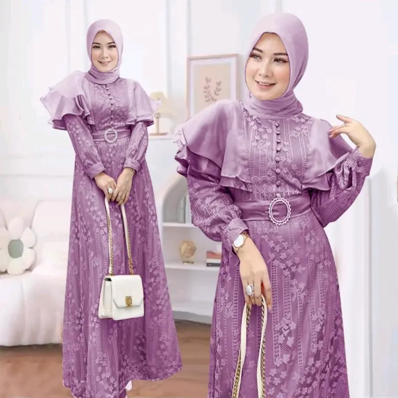 Maxi Wanita Terbaru / Maxi Savita / Maxi Wanita / Pakaian Wanita / Polos / Brukat 0