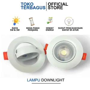 LAMPU LED DOWNLIGHT 3W & 5W AWET SUPER TERANG SNI DEKORASI INTERIOR