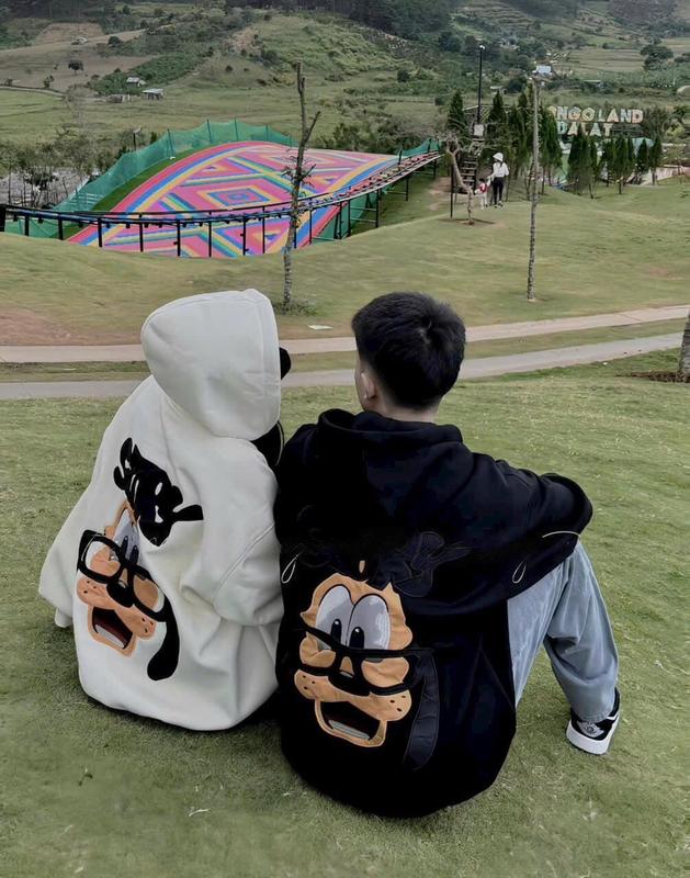 Có Big Size Áo Đôi Nam Nữ Hoodie From Rộng Unisex In 5D 2 Mặt Chất Liệu Vải Nỉ Bông Cao Cấp Dày Dặn Mềm Mịn