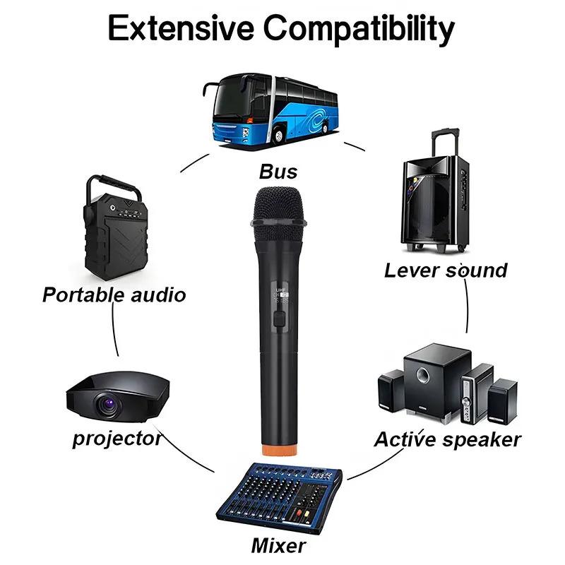 Product Introduction of Wireless Microphone Dynamic Handheld Microphones Karaoke Microphone Mic with Rechargeable Receiver for Wedding Party Church Club  KTV 28