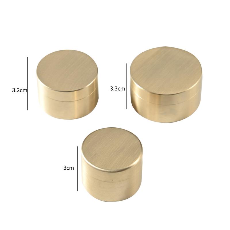 Product Introduction of Outdoor Brass Pill Case Dustproof Copper Pill Fob Holder Moisture-proof with Lid 22
