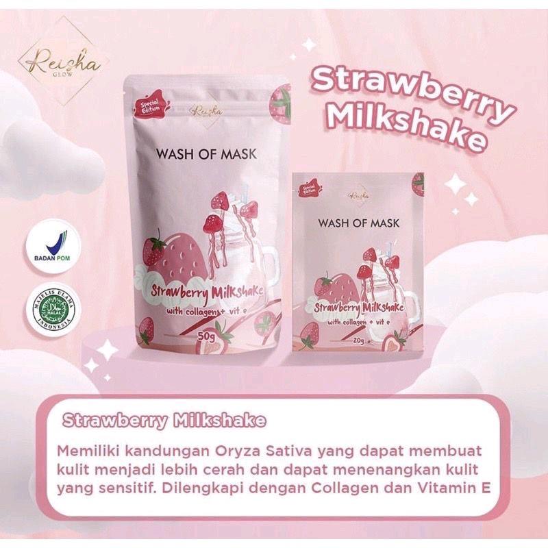 WASH OFF MASK MILK YOGURT | CHARCOAL | REMPAH HITAM | STRAWBERRY | GREENTEA | CAPPUCINO NOERA By REISHA 2