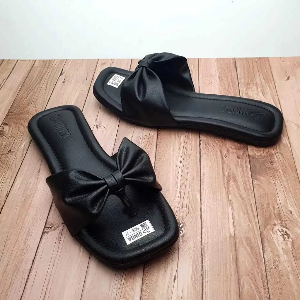RFH Sandal Teplek Wanita Premium Full busa sandal Korean Motif Pita Terbaru RF006
