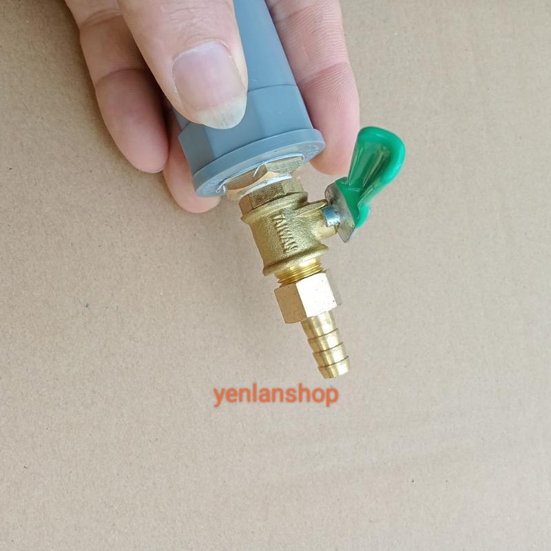  Đầu nối ống PVC 27 lắp khóa ra đuôi chuột 8mm nối ống mềm 