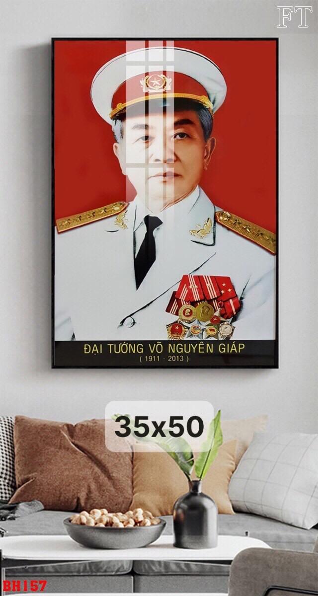 Product Introduction of Tranh tráng gương Bác Hồ Bác Giáp 35x50cm mã G1 Gỗ Hiện đại 2