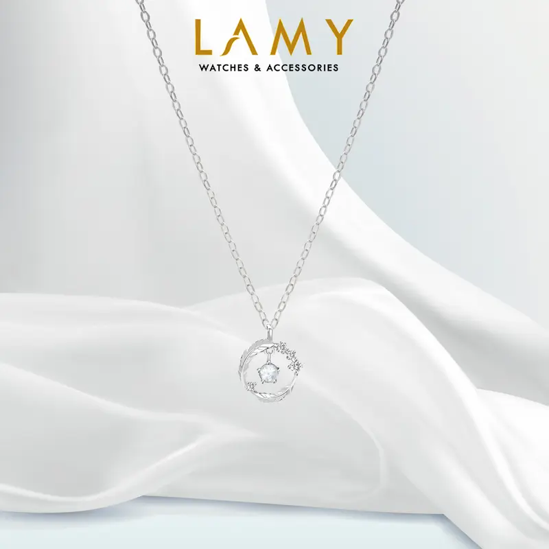 Dây chuyền CDE Sparkling Feather White Necklace CDE6076SV - Trang Sức Nữ Women Chain 0