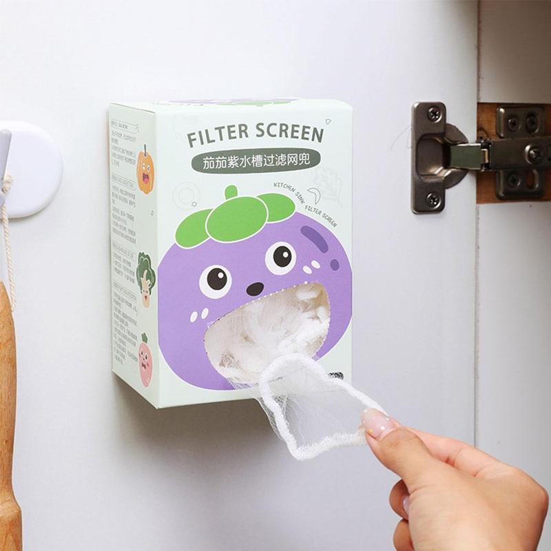 Túi Đựng Rác Chống Tắc Nghẽn Bồn Rửa Nhà Bếp, 100 Chiếc, Màn Lọc Chống Tắc Nghẽn, Túi Lưới Thoát Nước Bồn Rửa, T4O7 3