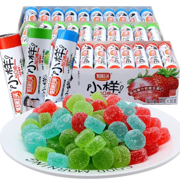 Product Introduction of Nostalgic Candy Fruit Flavor Sweet and Sour Snacks Fruit Juice Jelly Candy Wholesale 1