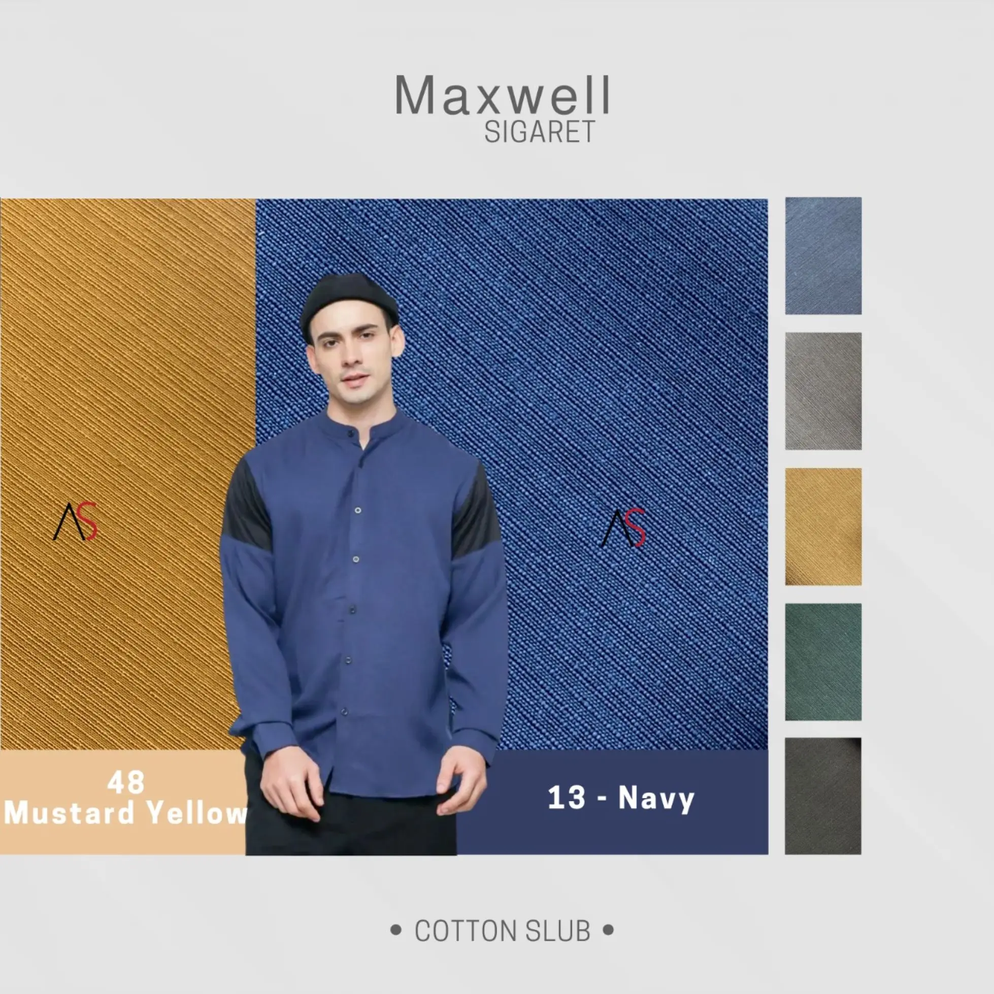 Maxwell Sigaret Katun Poly Premium harga per 0,5 yard Ecer