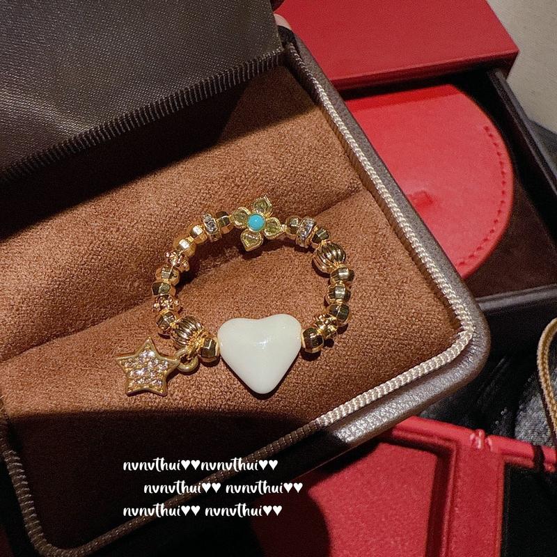 Product Introduction of Ancient gold chiseled carved window compass necklace, new Chinese style plated 18K goldFilial diamond pestle zircon ring 27
