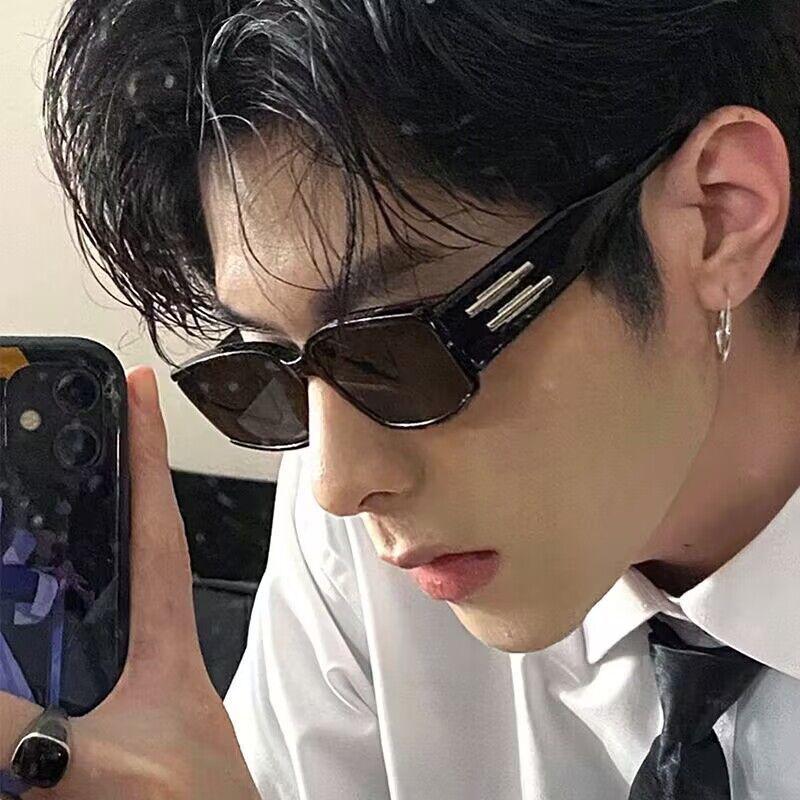  Kính mát gọng vuông nhỏ phong cách Hip Hop Kính mát cá nhân hóa Unisex 