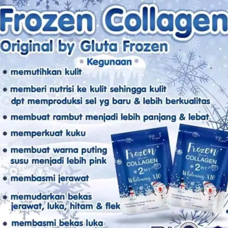 frozen collagen suplement kecantikan pemutih kulit original fish memutihkan 5
