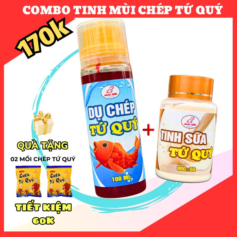 Bộ hương liệu câu cá chép Tứ Quý Ngọc Biển Fishing Đi Câu Fishing